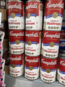 Campbell's Creamy Mushroom Soup Cans